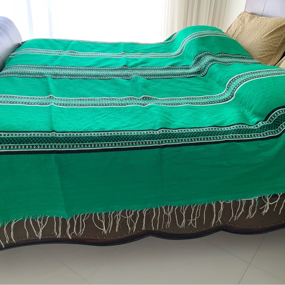 Hand Made wool blanket king size Morocco Berbere